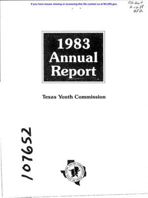 Texas Youth Commission '--.~~~------I I I