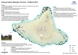 Ambrym Island, Malampa Province - 18 March 2015