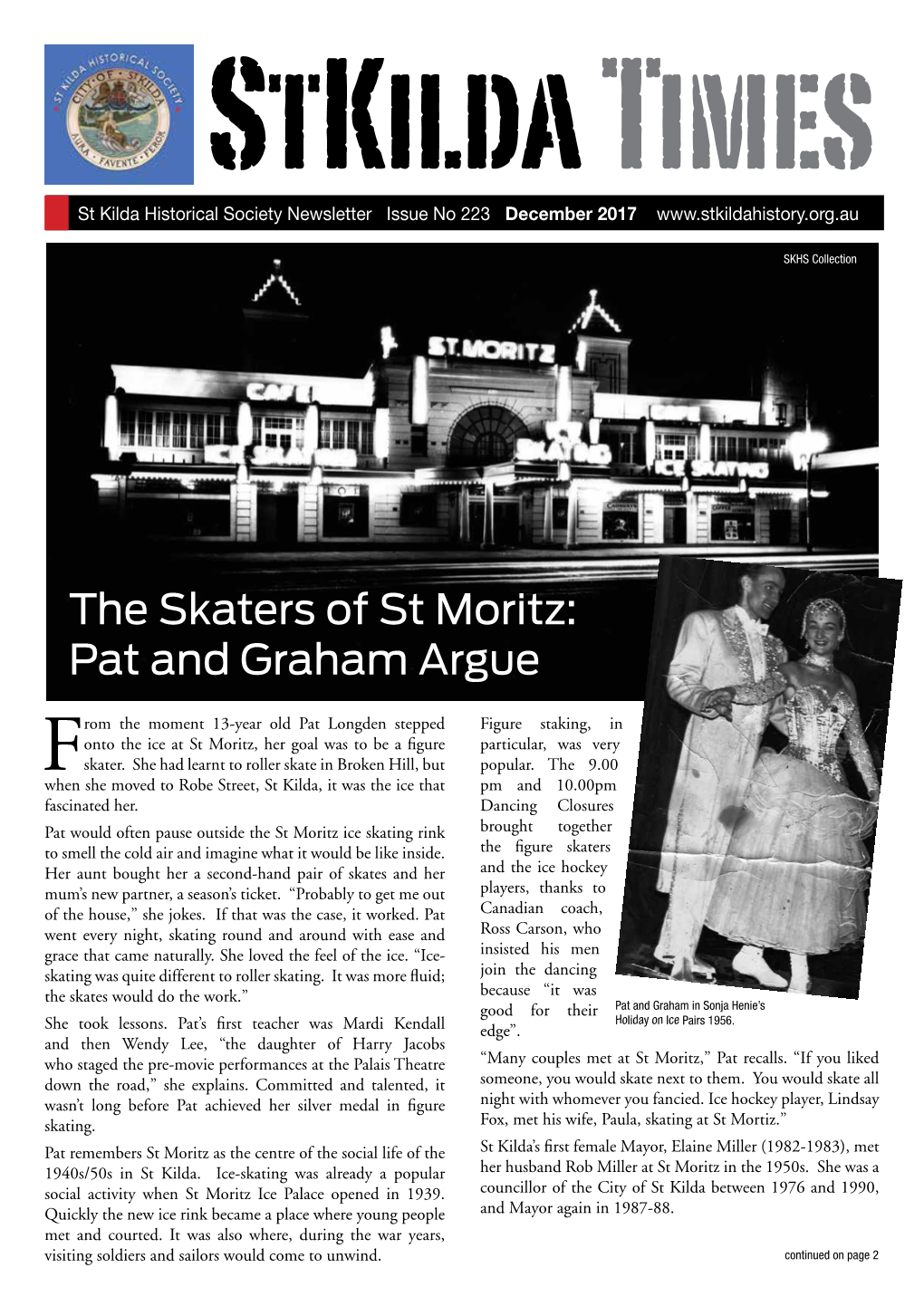 The Skaters of St Moritz: Pat and Graham Argue