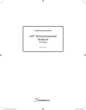 AP® Environmental Science Ecology