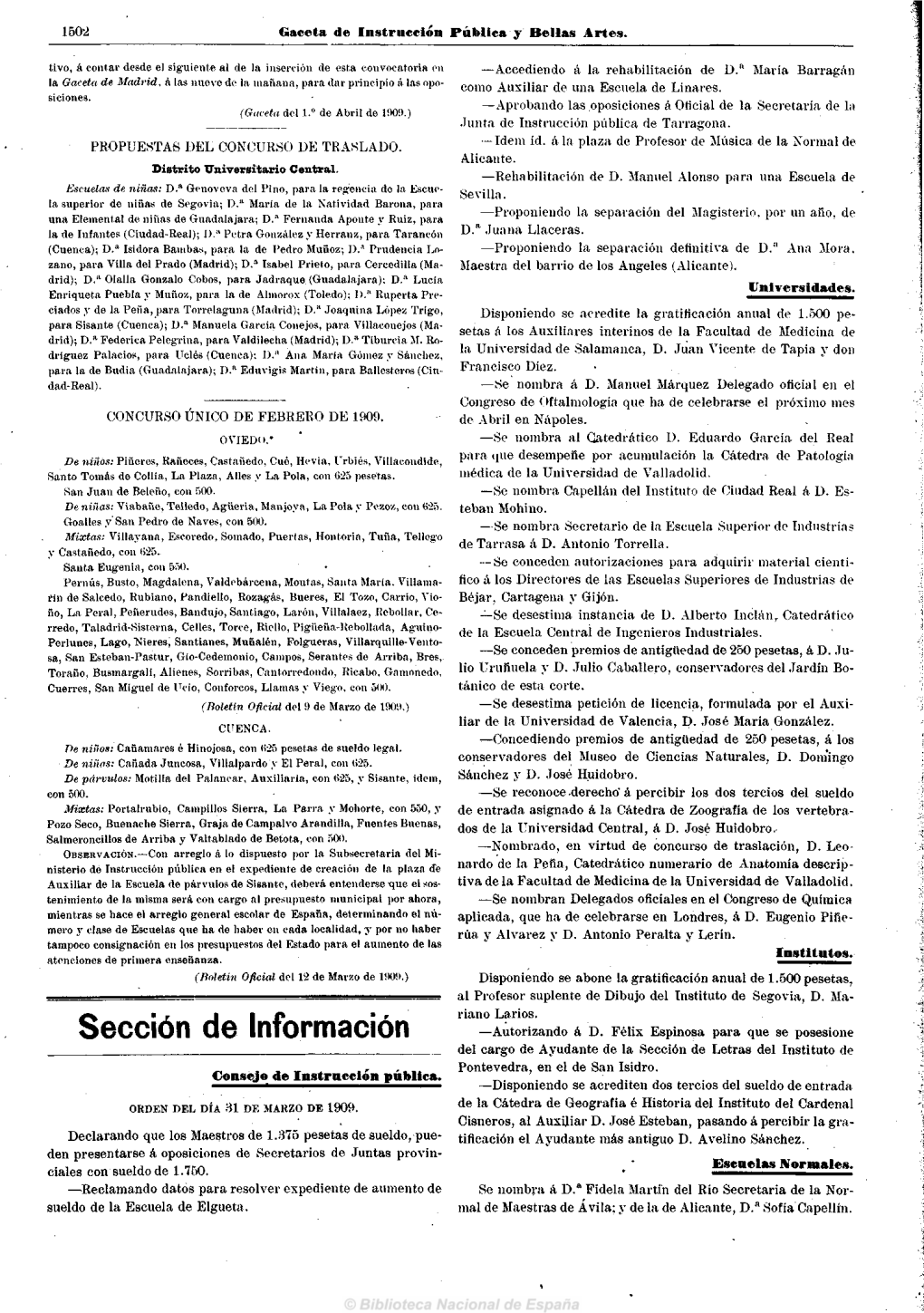 Sección De Información —Autorizando Á D