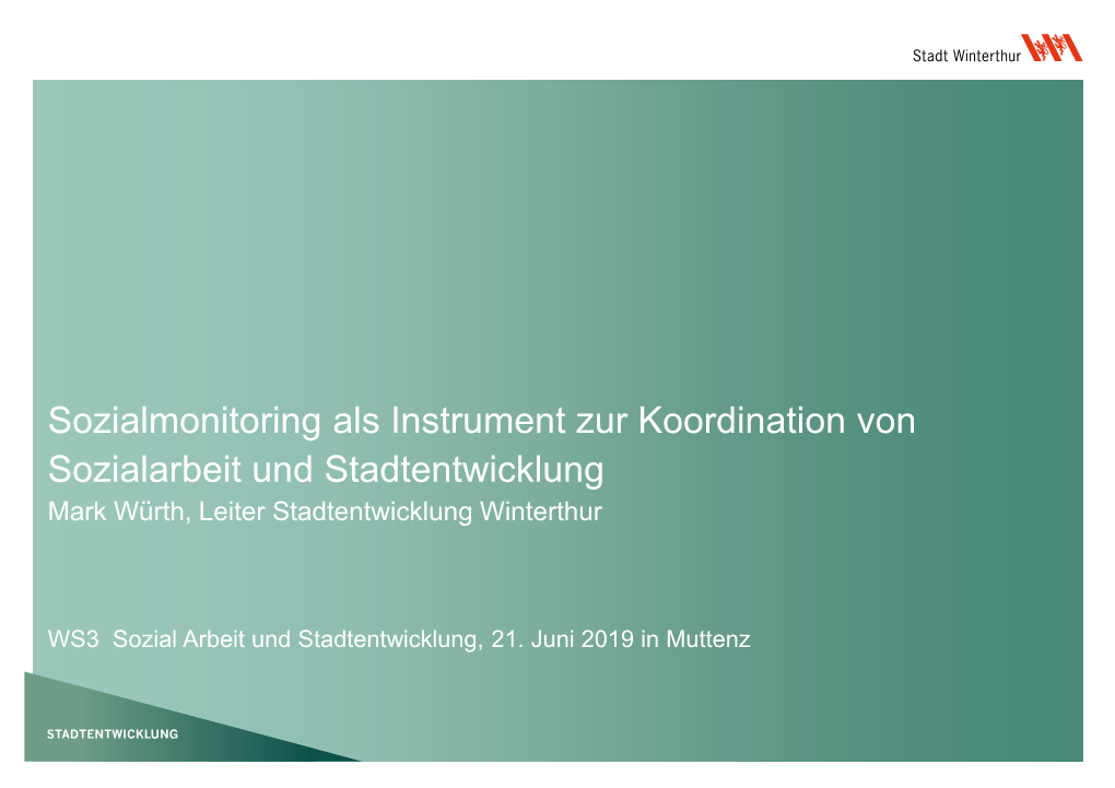 Sozialmonitoring Erhebung Und Auswertung Der