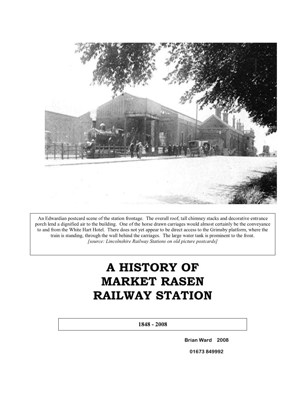 A History of Market Rasen Railway Station