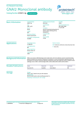 GNAI2 Monoclonal Antibody