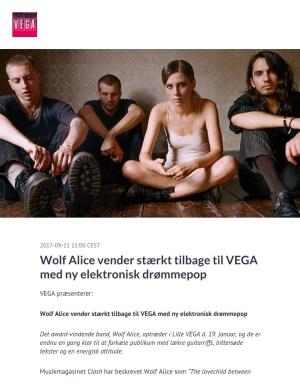Wolf Alice Vender Stærkt Tilbage Til VEGA Med Ny Elektronisk Drømmepop