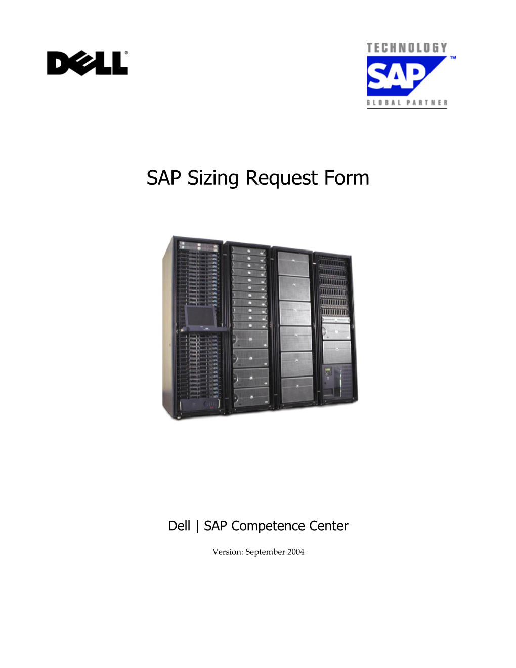 SAP Sizing Request Form