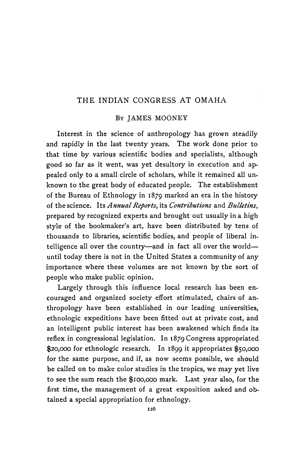 The Indian Congress at Omaha