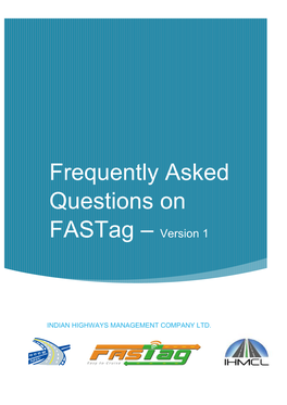 Frequently Asked Questions on Fastag – Version 1