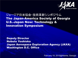 JAXA's Presentation