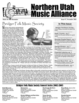Northern Utah Music Alliance -.:: GEOCITIES.Ws