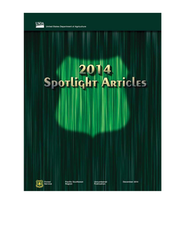 2014 Spotlight Articles