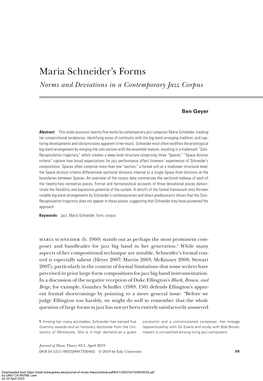 Maria Schneider's Forms