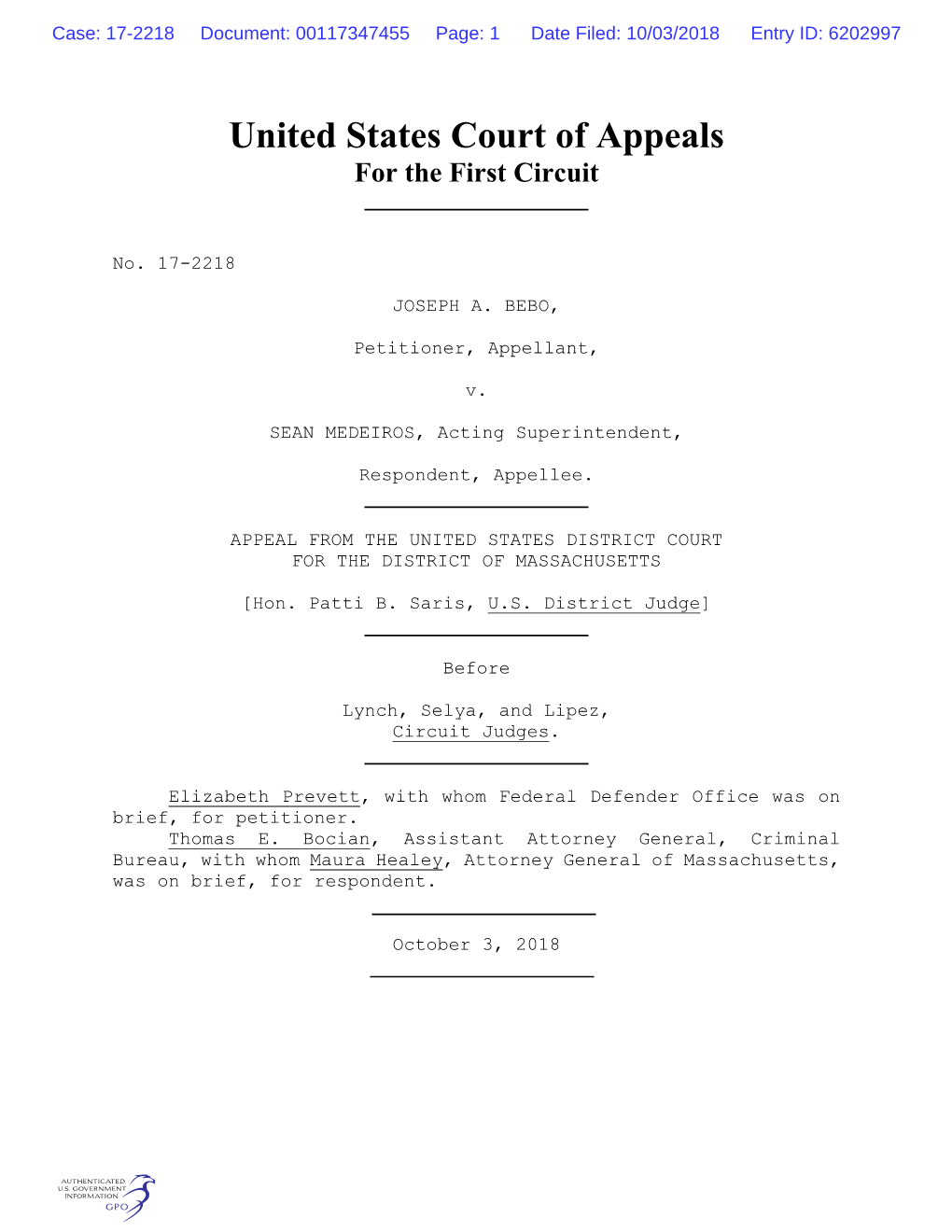 United States Court of Appeals for the First Circuit