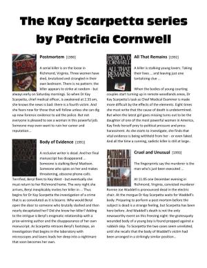 The Kay Scarpetta Series by Patricia Cornwell