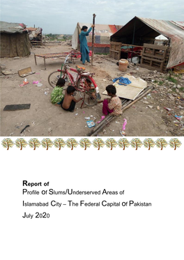 Profiles of Slums/Underserved Areas of Islamabad City