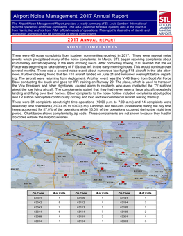 2017 Annual Noise Management Report