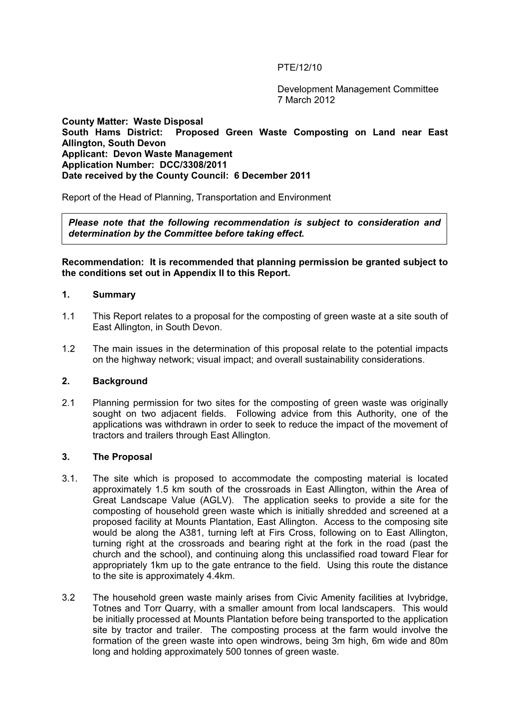 Cp300112dma East Allington Composting Sites