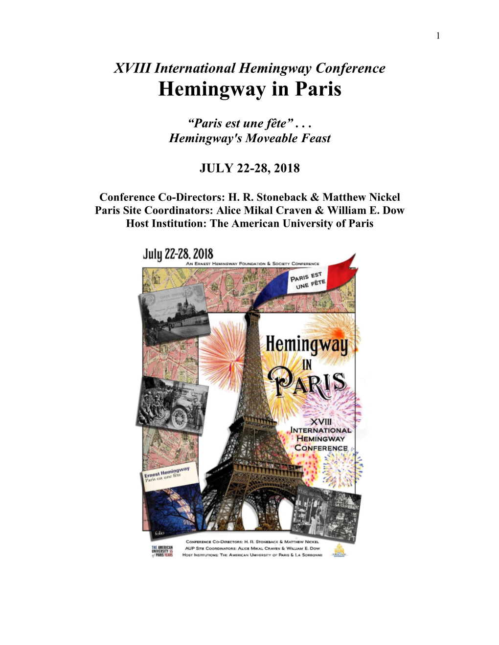 Hemingway in Paris