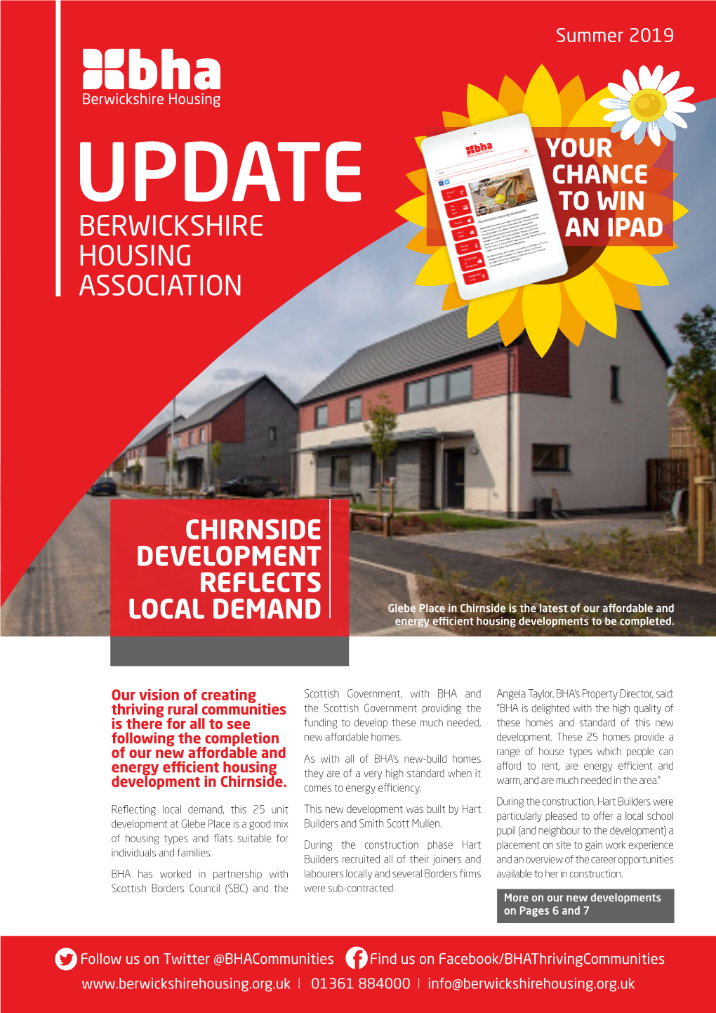 Update to Win Berwickshire an Ipad Housing Association