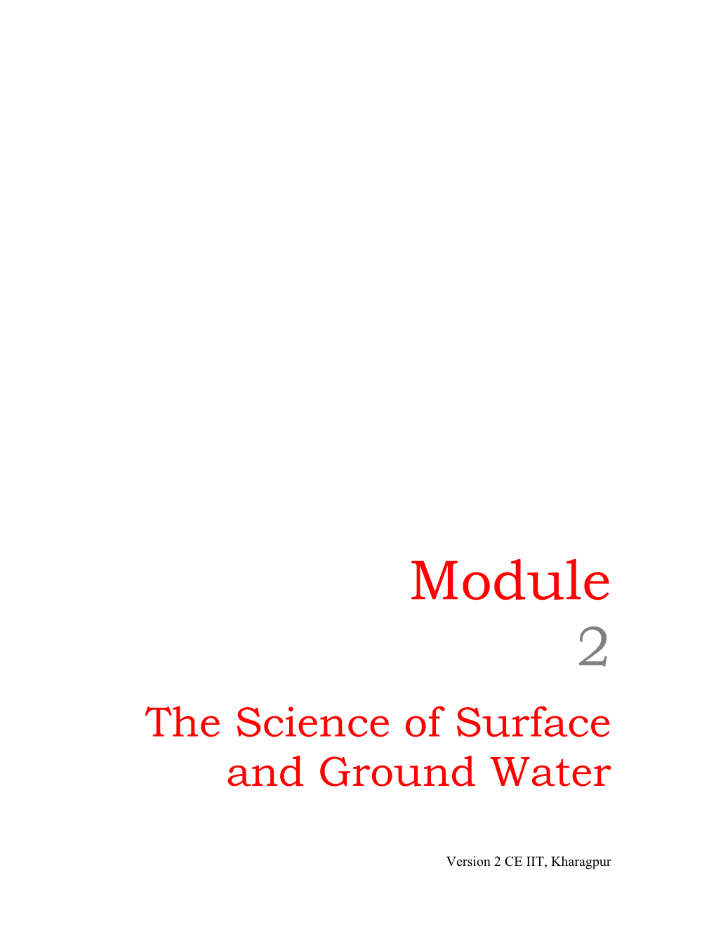 Principles of Ground Water Flow