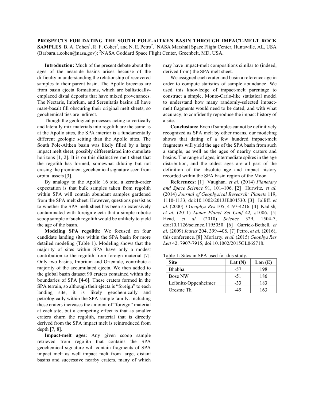 Prospects for Dating the South Pole-Aitken Basin Through Impact-Melt Rock Samples