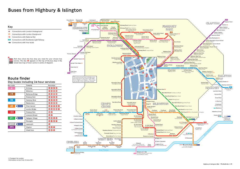 Buses from Highbury & Islington