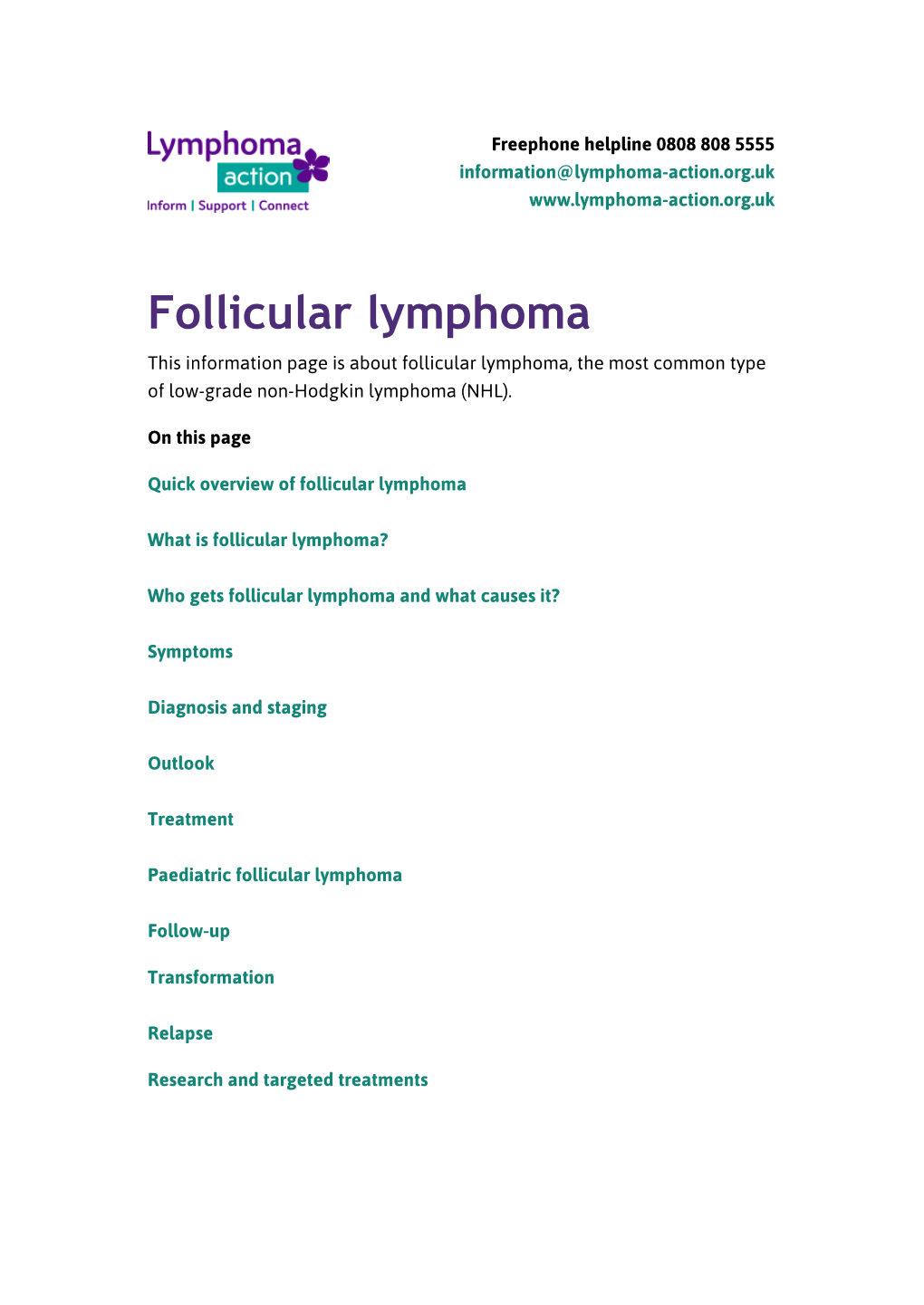 Follicular Lymphoma