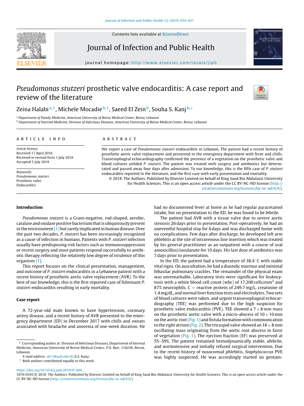 Pseudomonas Stutzeri Prosthetic Valve Endocarditis: a Case Report And