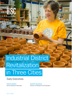 Industrial District Revitalization in Three Cities Early Outcomes