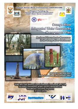 Review of Groundwater Resources in the Orange River Catchment