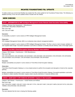 Mcafee Foundstone Fsl Update