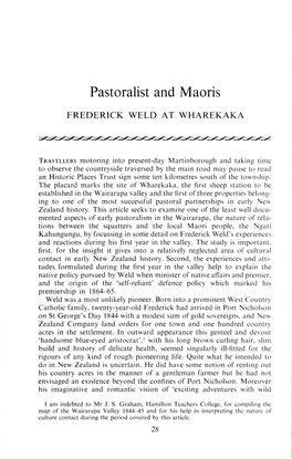 Pastoralist and Maoris, Frederick Weld