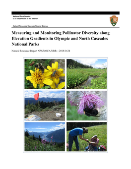 Measuring and Monitoring Pollinator Diversity Along Elevation Gradients in Olympic and North Cascades National Parks