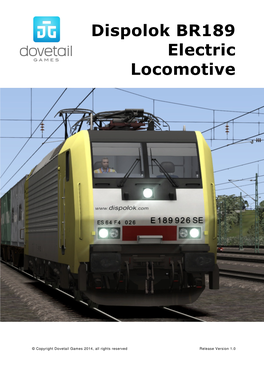 Dispolok BR189 Electric Locomotive