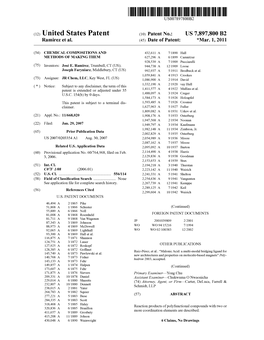 (12) United States Patent (10) Patent No.: US 7,897,800 B2 Ramirez Et Al