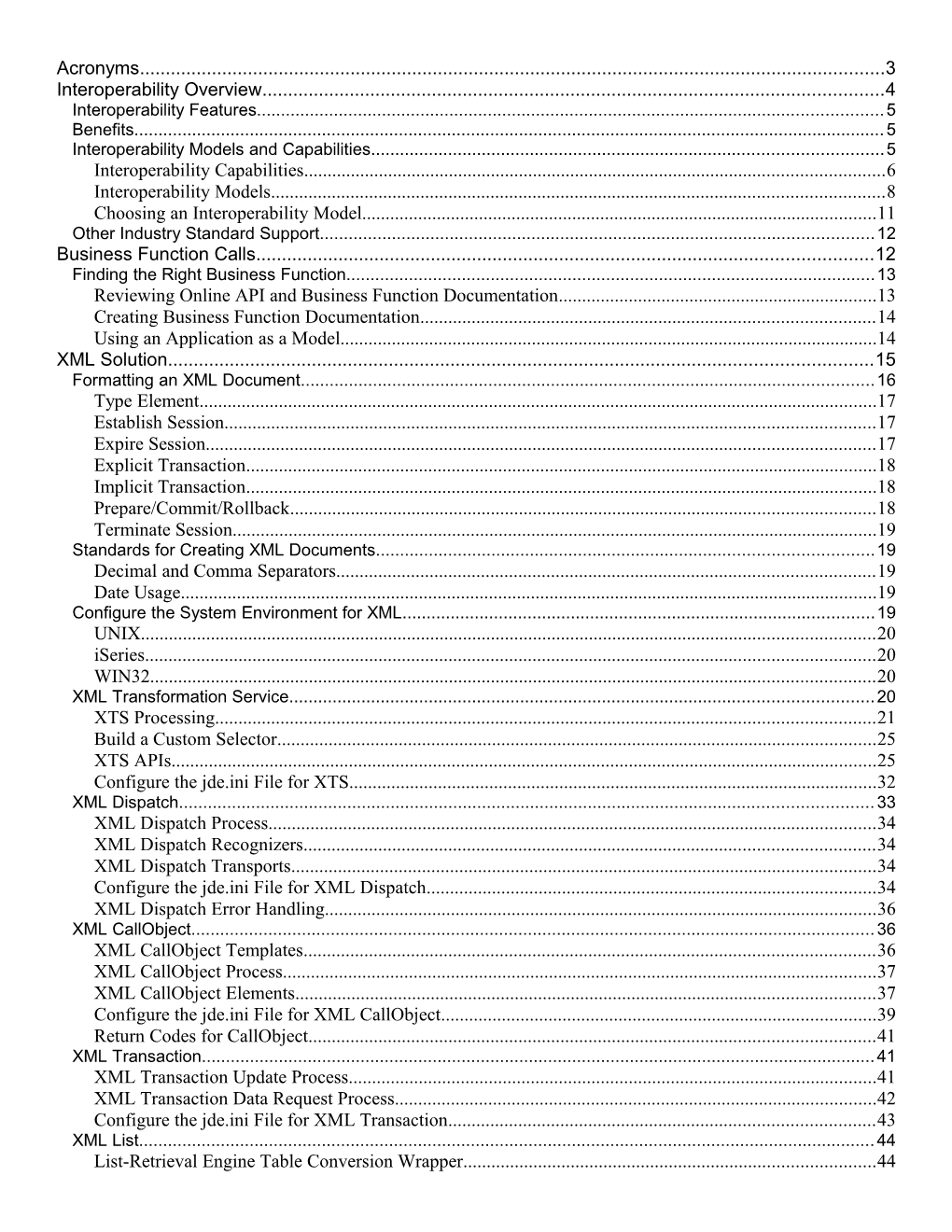 Interoperability Models and Capabilities 5