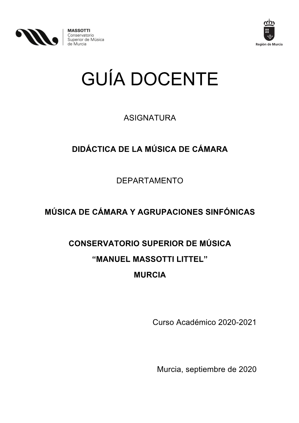 Guía Docente