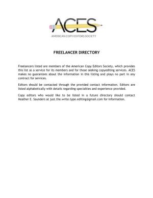 Freelancer Directory