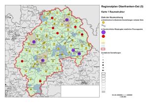 Regionalplan Oberfranken-Ost; Karte 1 Raumstruktur
