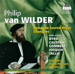 PHILIP VAN WILDER, HENRY VIII's LOST COMPOSER