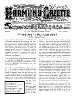 Harmony Gazette March 2006