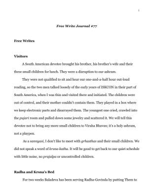 Free Write Journal 77