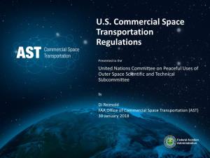 U.S. Commercial Space Transportation Regulations