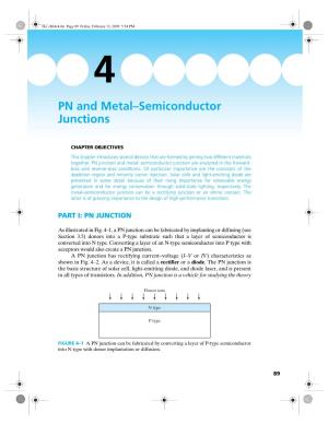 PN and Metal–Semiconductor Junctions