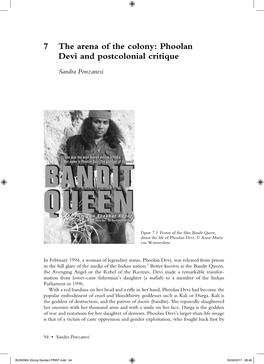 7 the Arena of the Colony: Phoolan Devi and Postcolonial Critique