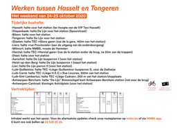 Werken Tussen Hasselt En Tongeren