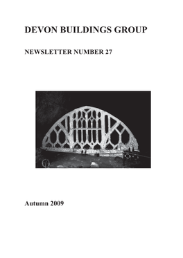 Newsletter 27 Autumn 2009