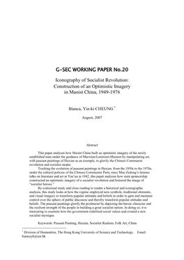 Construction of an Optimistic Imagery in Maoist China, 1949-1976