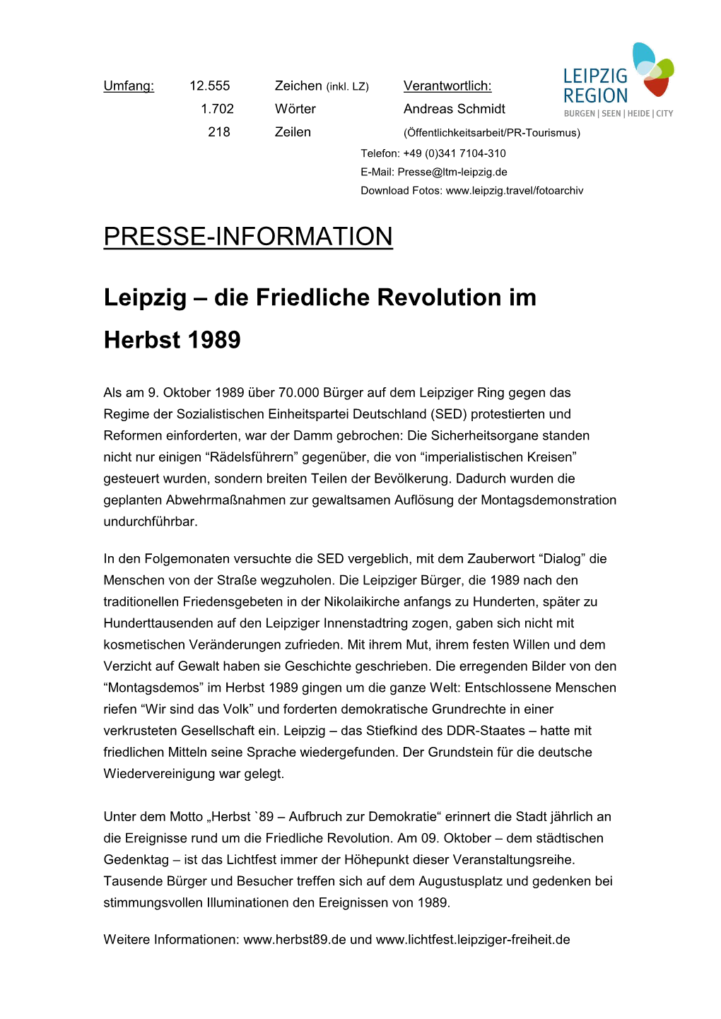 Die Friedliche Revolution Im Herbst 1989