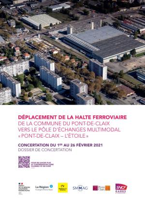 Dossier De Concertation Déplacement De La Halte Ferroviaire